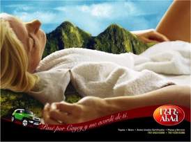 "I passed by Cayey [city] and it reminded me of you."

The pictured mountain range is commonly known as the
 "Tits of Cayey."